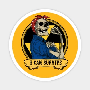 YES, I CAN SURVIVE Magnet